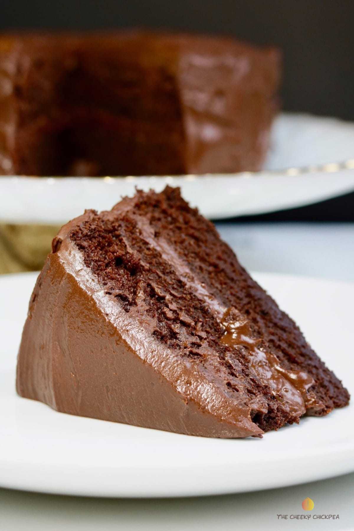 The Best Vegan Chocolate Cake Ever! - The Cheeky Chickpea