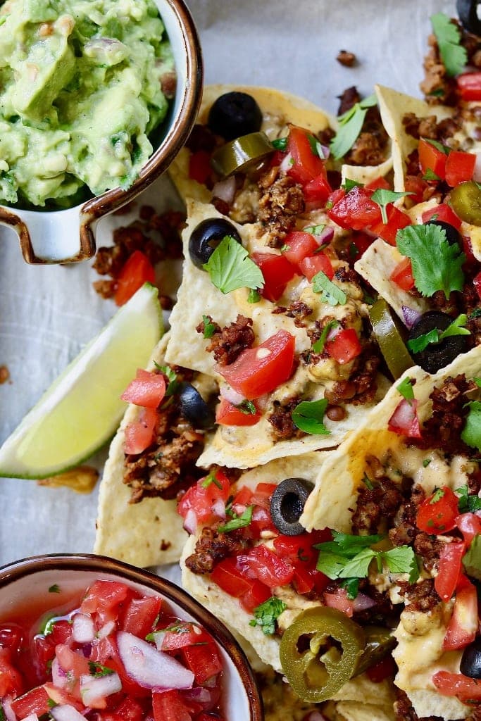 The Best Vegan Nachos Ever! (Fully Loaded) - The Cheeky ...