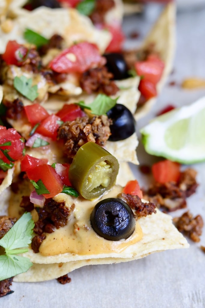 The Best Vegan Nachos Ever! (Fully Loaded) - The Cheeky ...
