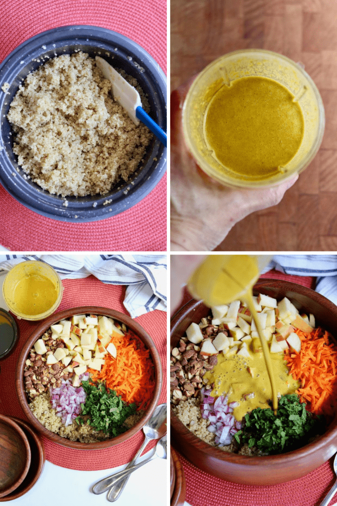 step by step photos how to make curried quinoa salad