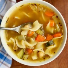 Vegan Chicken Noodle Soup [Stove, Instant Pot, Crockpot] - Plant-Based on a  Budget