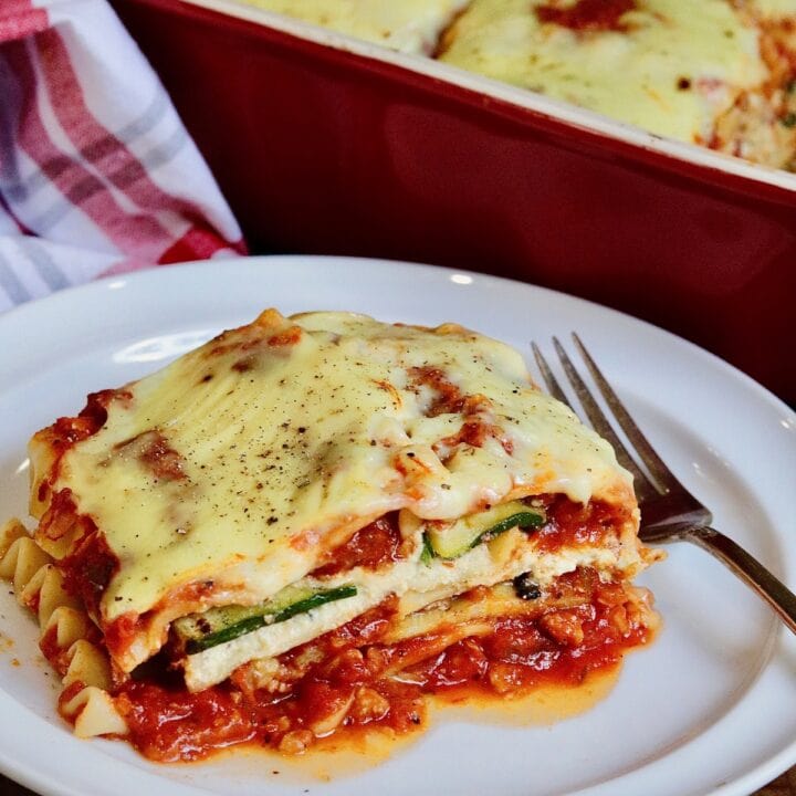 Vegan Zucchini and Spinach Lasagna Recipe - The Cheeky Chickpea