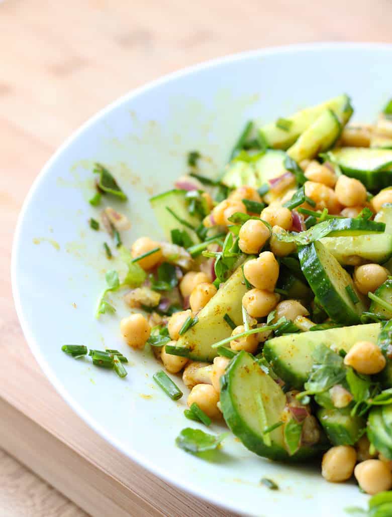 40 delicious & healthy vegan salad recipes picture of chana chat salad for recipe roundup 