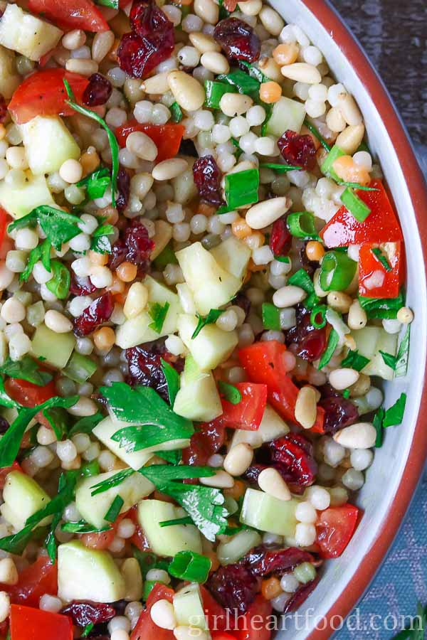 40 delicious & healthy vegan salad recipes picture of couscous salad for recipe roundup