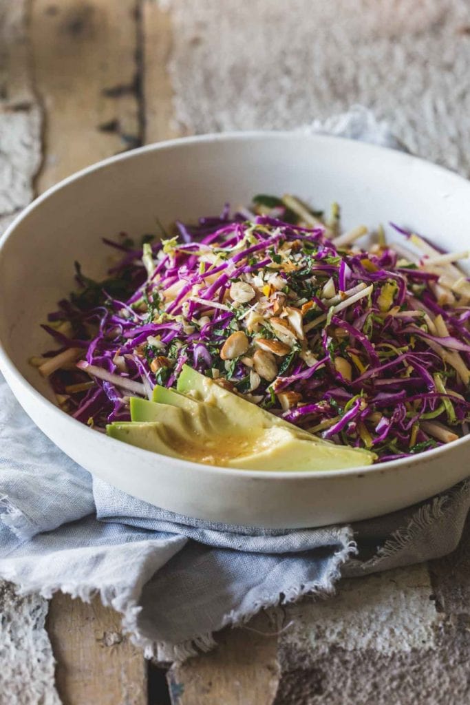 40 delicious & healthy vegan salad recipes picture of detox slaw salad for recipe roundup