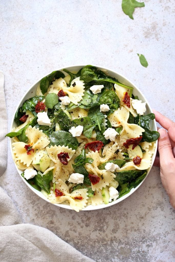 40 delicious & healthy vegan salad recipes picture of pasta salad from recipe roundup