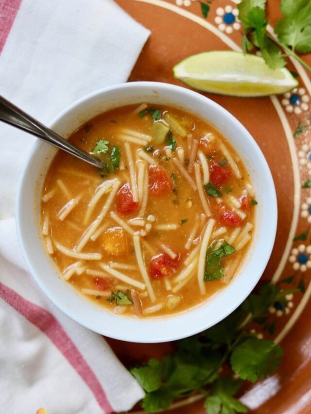 Sopa De Fido (AKA Mexican Noodle Soup)