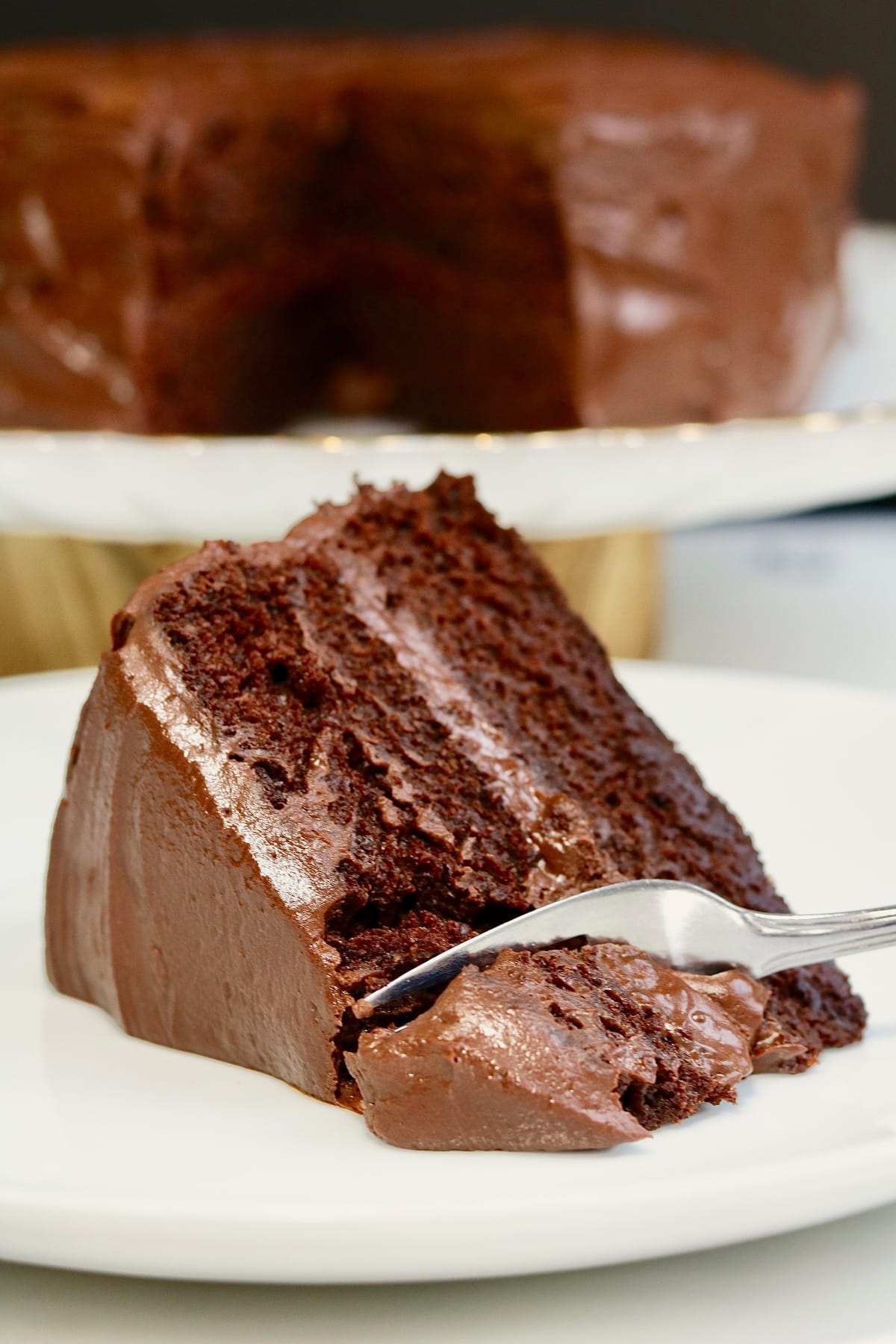 Chocolate Cake with Cream Cheese Frosting - Salty Ginger