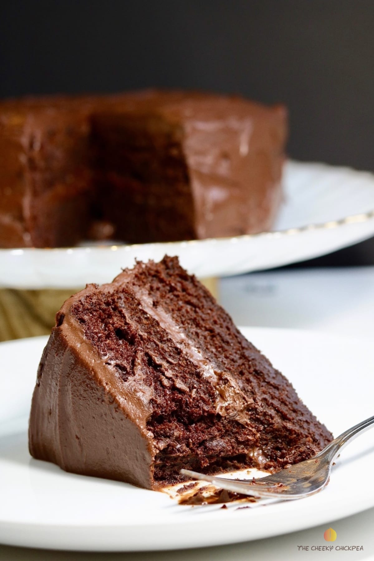 The Best Vegan Chocolate Cake EVER! (Easy Recipe) - The Cheeky Chickpea