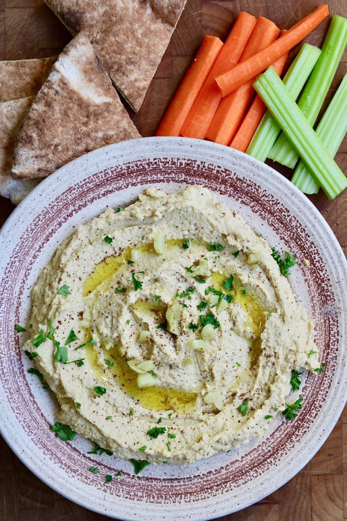 hummus for vegan potluck recipe roundup