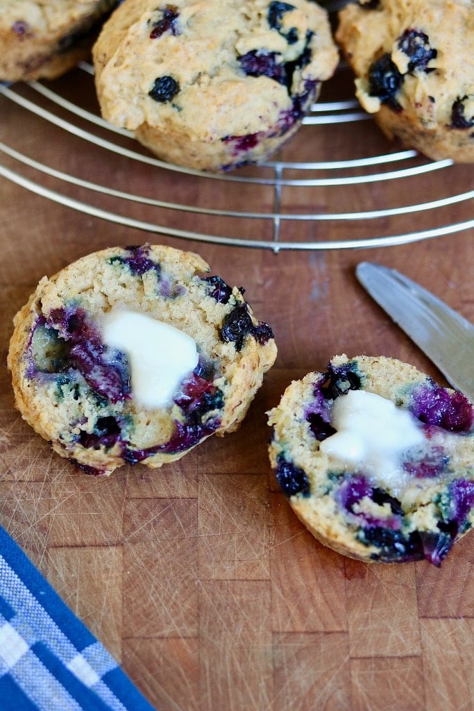 Vegan Blueberry Muffins (Best Recipe!) - The Cheeky Chickpea