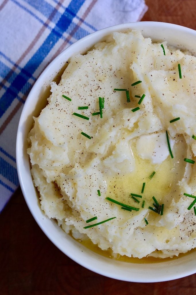 Vegan Mashed Potatoes (Instant Pot) - The Cheeky Chickpea