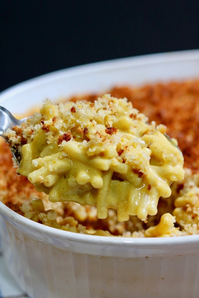 Baked Vegan Mac and Cheese - Tastes Incredible! - The Cheeky Chickpea