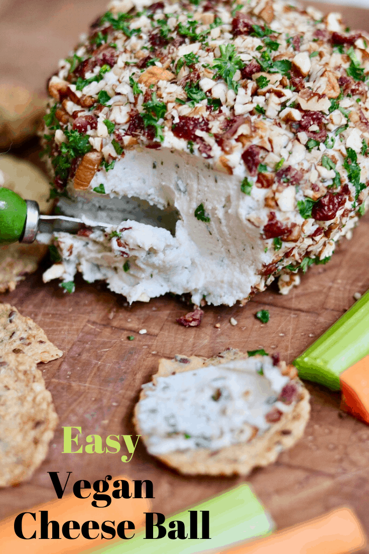 Easy Vegan Cheese Ball The Cheeky Chickpea
