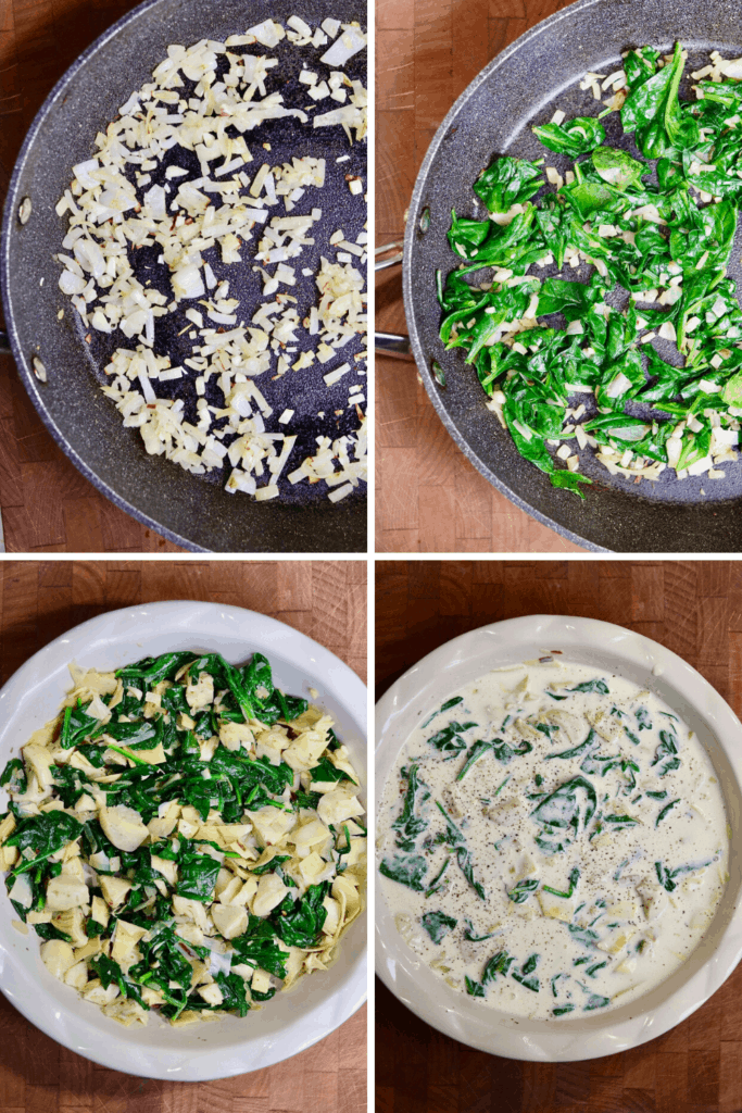 step by step photos how to make vegan spinach artichoke dip