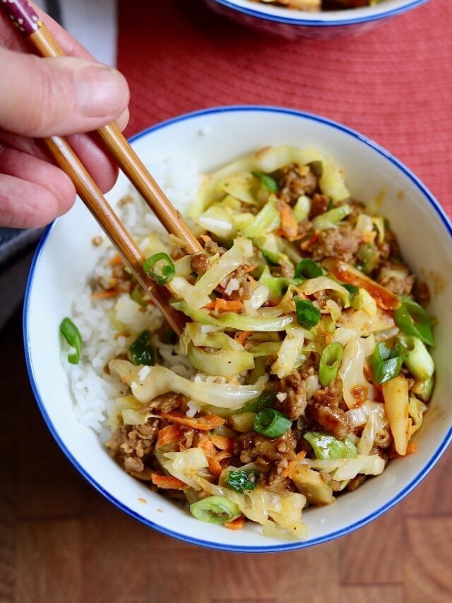 Vegan Egg Roll in a Bowl