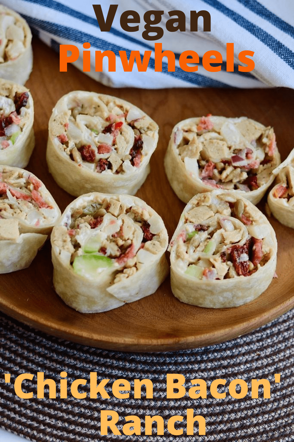 Vegan Pinwheels (Tortilla Roll Ups) The Cheeky Chickpea