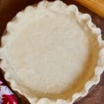 vegan pie crust shell ready to bake