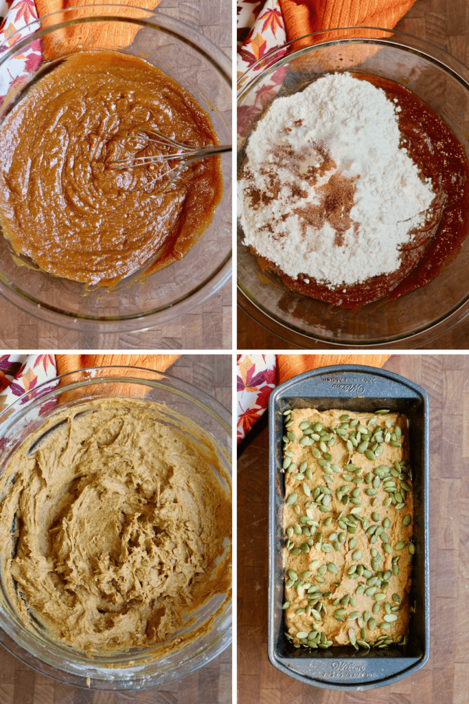 step by step photos how to make vegan pumpkin bread