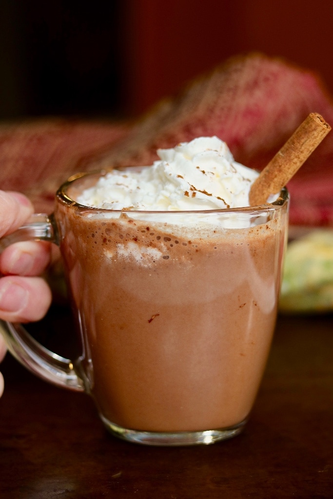 a cup of hot cocoa