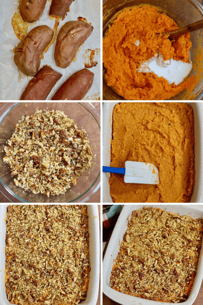 step by step photos how to make sweet potato casserole