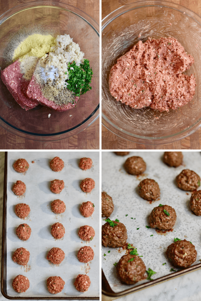 step by step photos how to make vegan meatballs