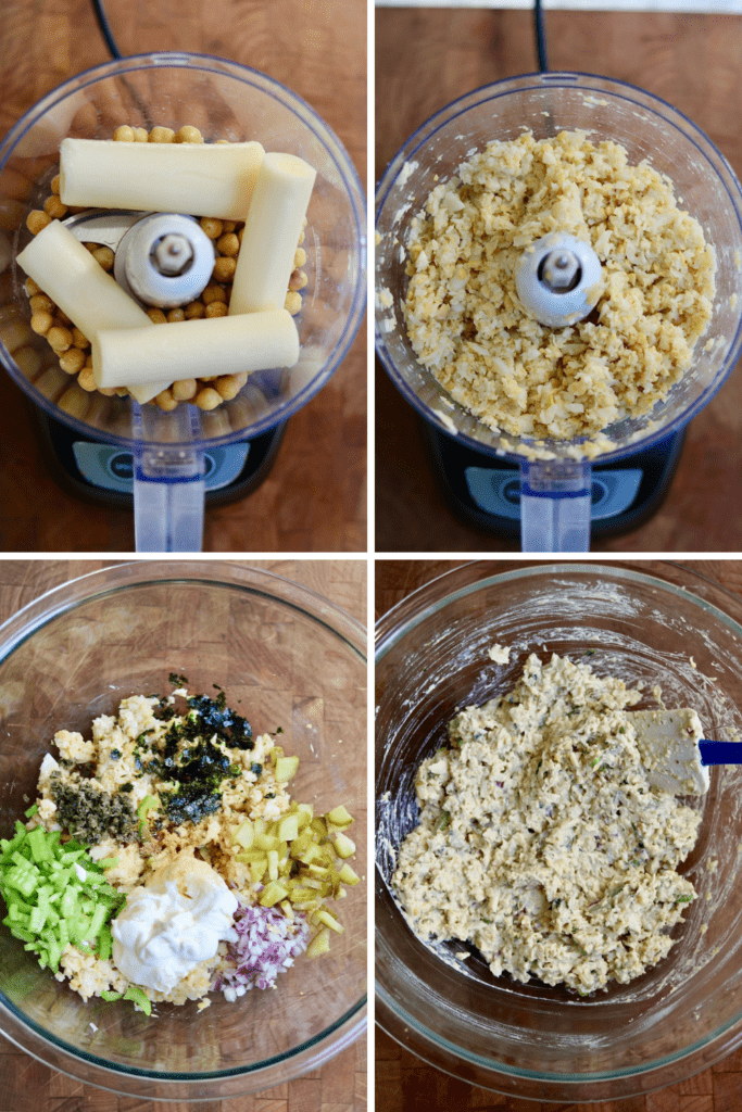 step by step photos how to make vegan tuna salad