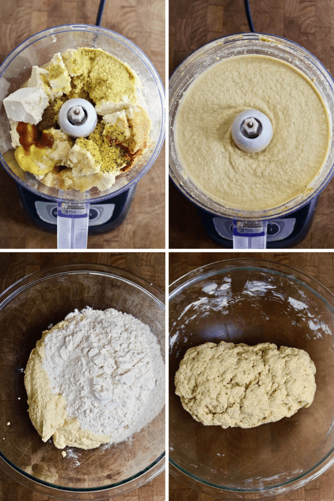 step by step photos how to make seitan chicken dough