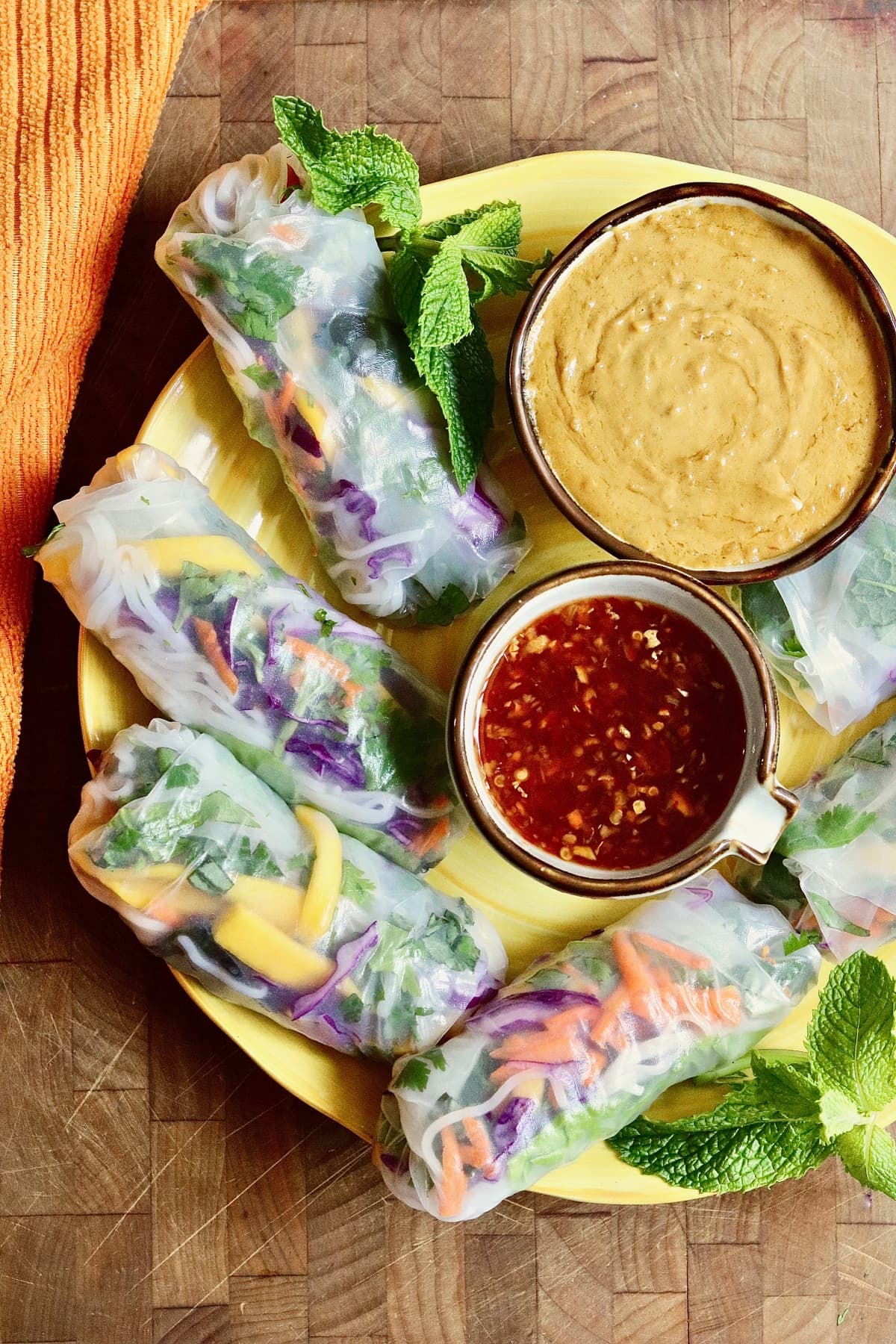 Rice paper deals spring rolls