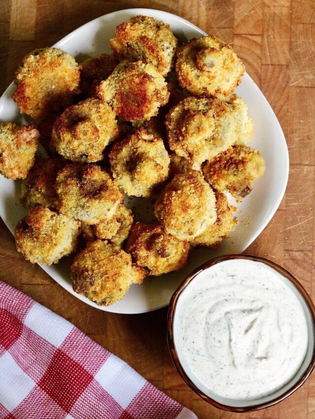 Air Fryer Breaded Mushrooms