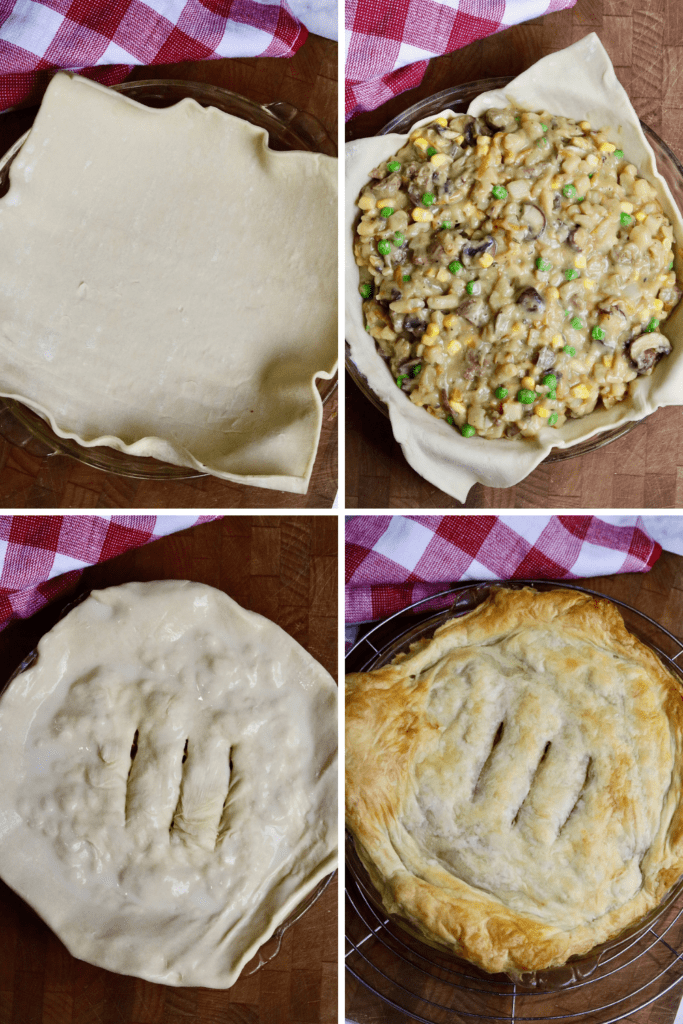 step by step photos how to assemble the pot pie