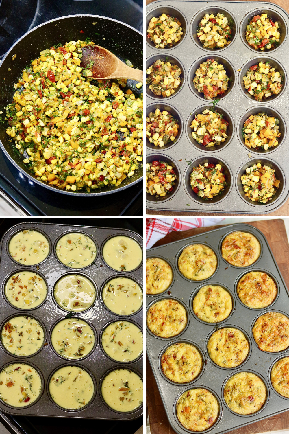 step by step photos how to make vegan just egg bites