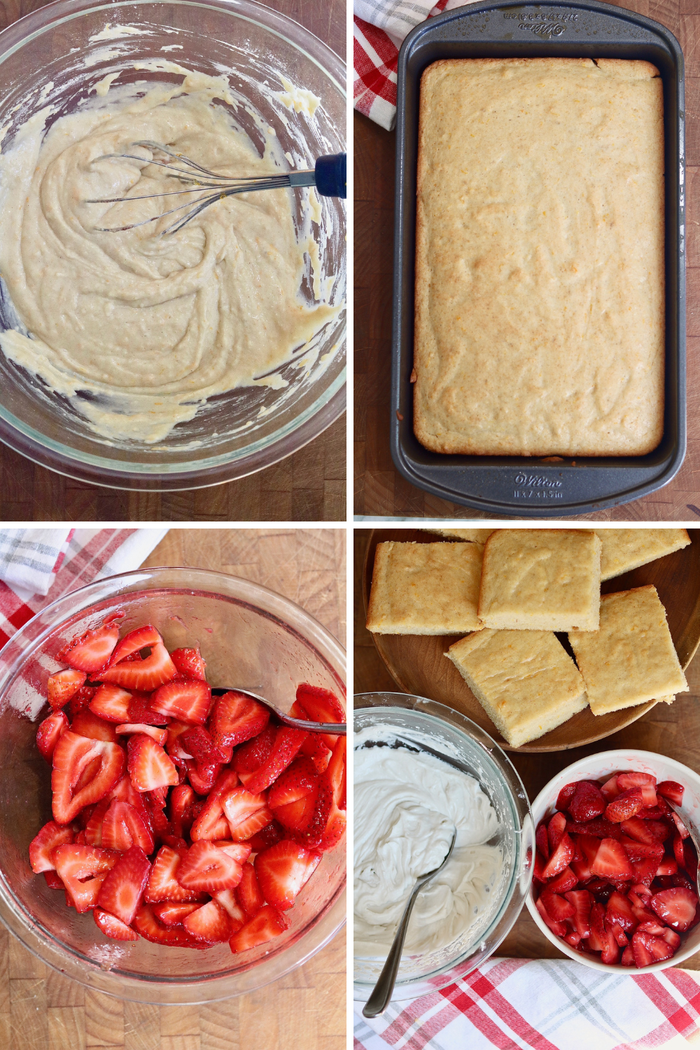 step by step photos how to make vegan strawberry shortcake