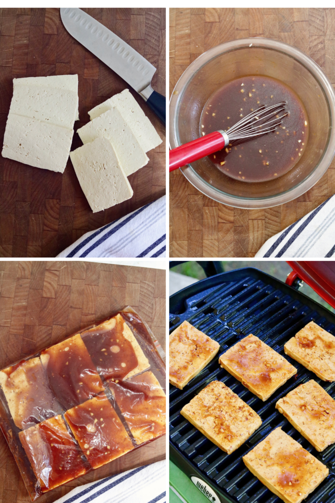 step by step photos how to make grilled bbq tofu