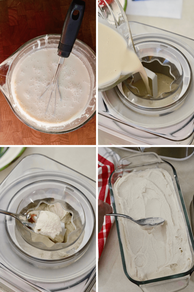 step by step photos how to make vegan vanilla ice cream