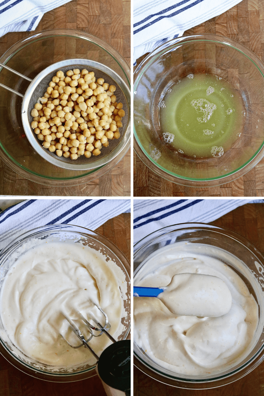 step by step photos how to make vegan whipped cream