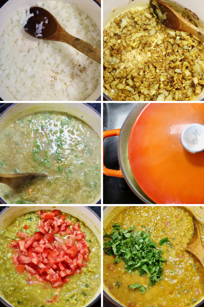 step by step photos how to make red lentil dahl