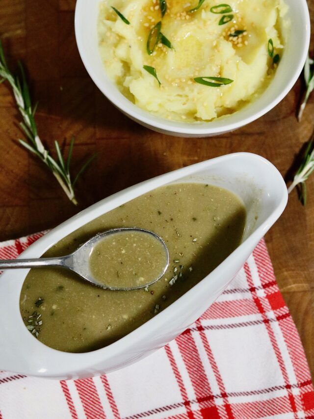 Easy Vegan Gravy Seriously Good! The Cheeky Chickpea