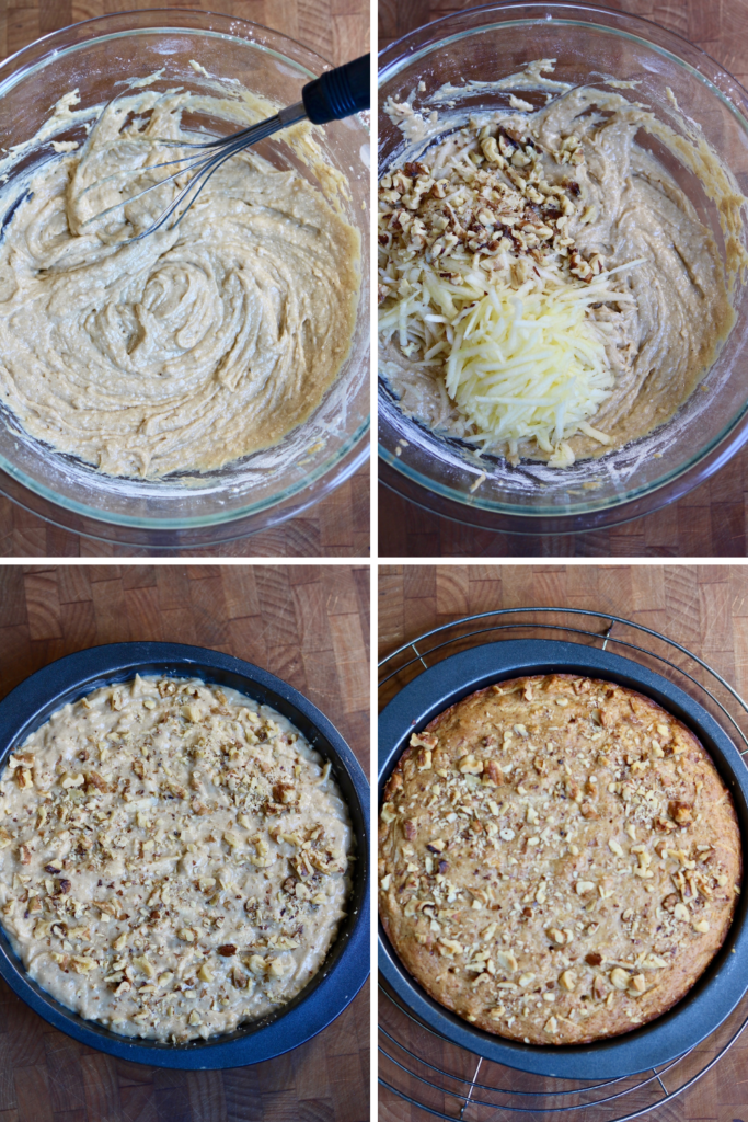 step by step photos how to make a vegan apple cake