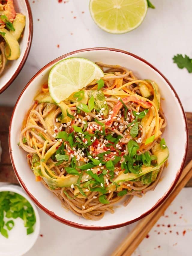 Cold Soba Noodle Salad (Vegan)