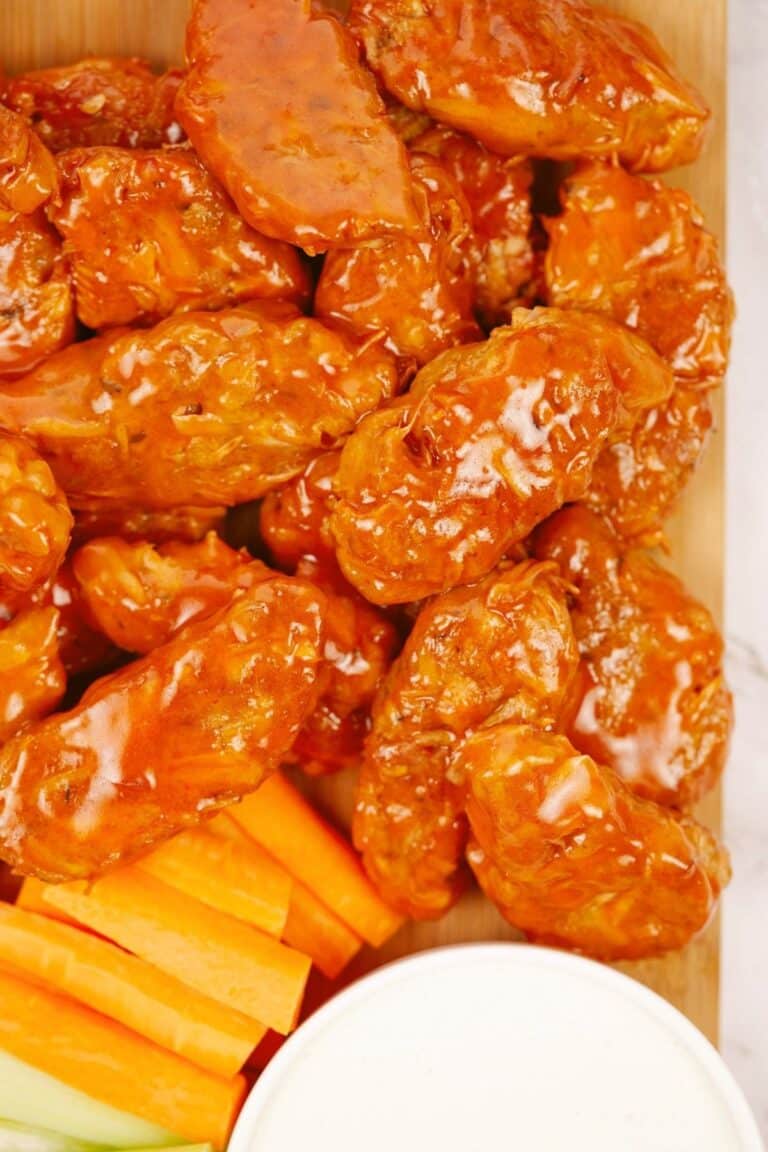 Jackfruit Vegan Wings in Buffalo Sauce The Cheeky Chickpea