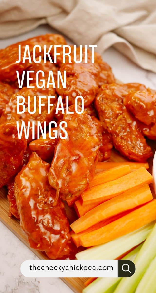 Jackfruit Vegan Wings in Buffalo Sauce The Cheeky Chickpea