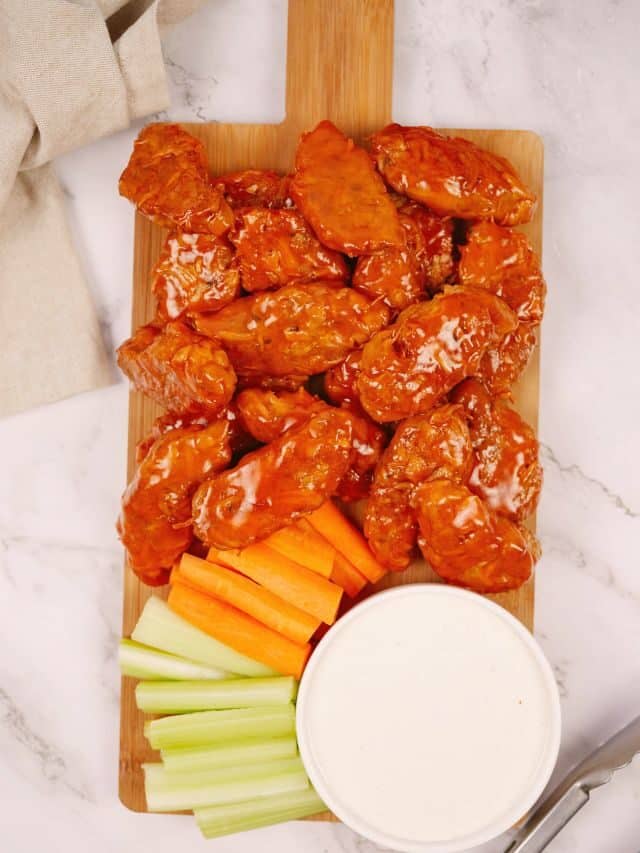 Vegan Buffalo Wings with Jackfruit