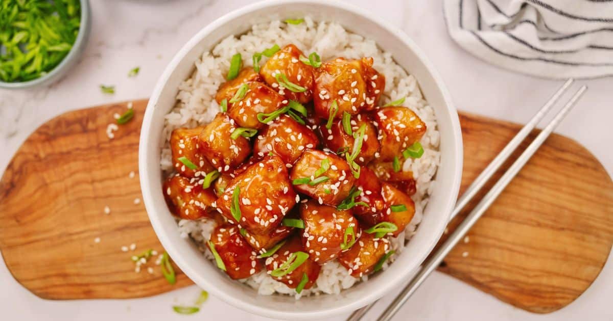 Sweet and Sour Tofu - The Cheeky Chickpea