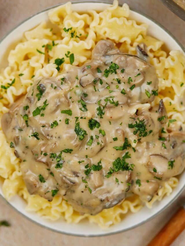 Vegan Mushroom Stroganoff