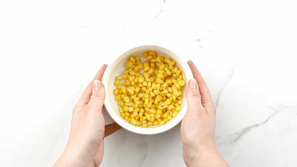corn in white bowl