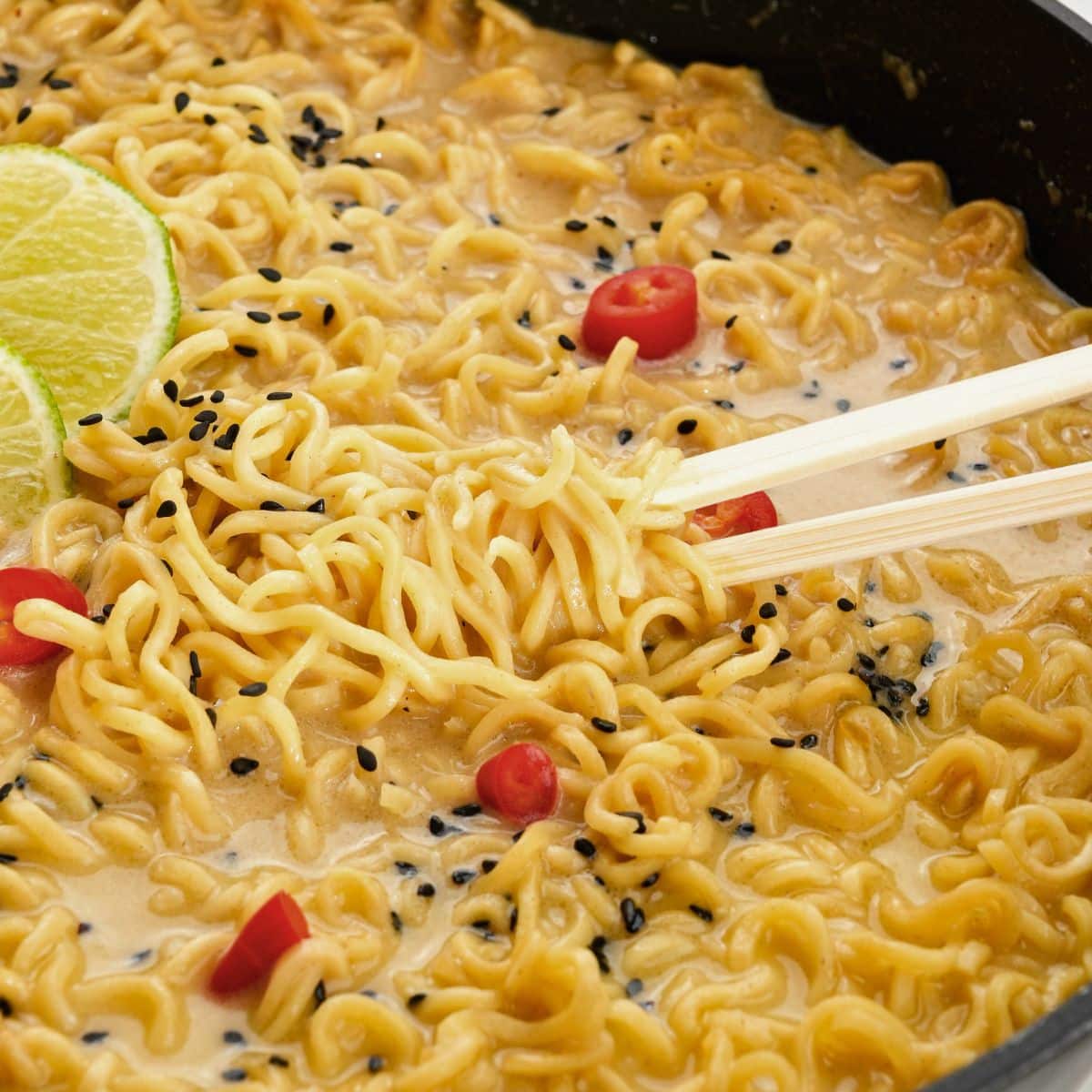 5 Minute Vegan Ramen (Instant Noodles) - The Cheeky Chickpea