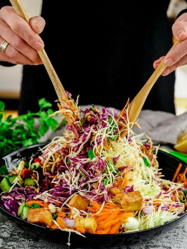 Chopped Salad with Thai Peanut Dressing