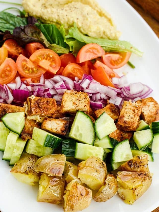 Tofu Mediterranean Salad