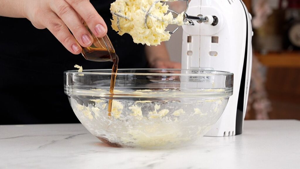 glass bowl of butter with blender
